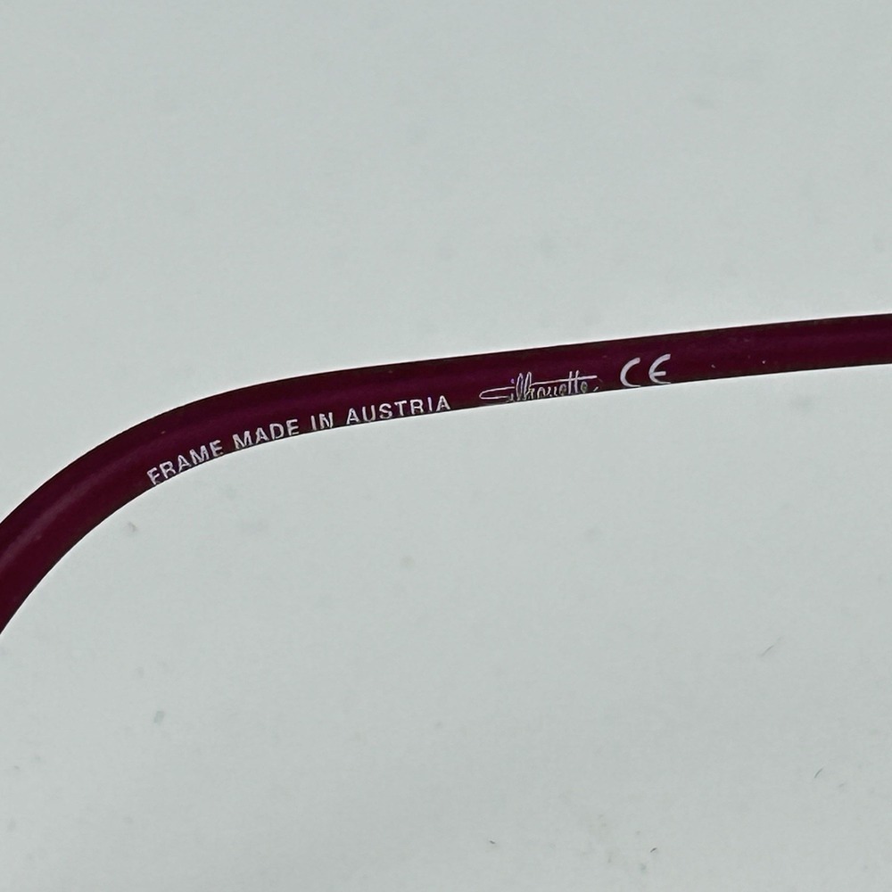 Silhouette 5500 Eyeglasses Frames‎ 4040 Purple Orange 55-17-135 - Picture 10 of 11